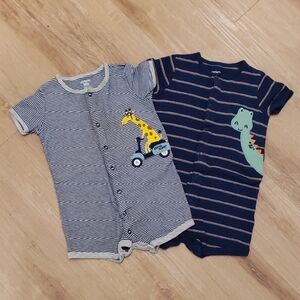 Carter's Rompers Sz 24 Mos ~ 2 pcs